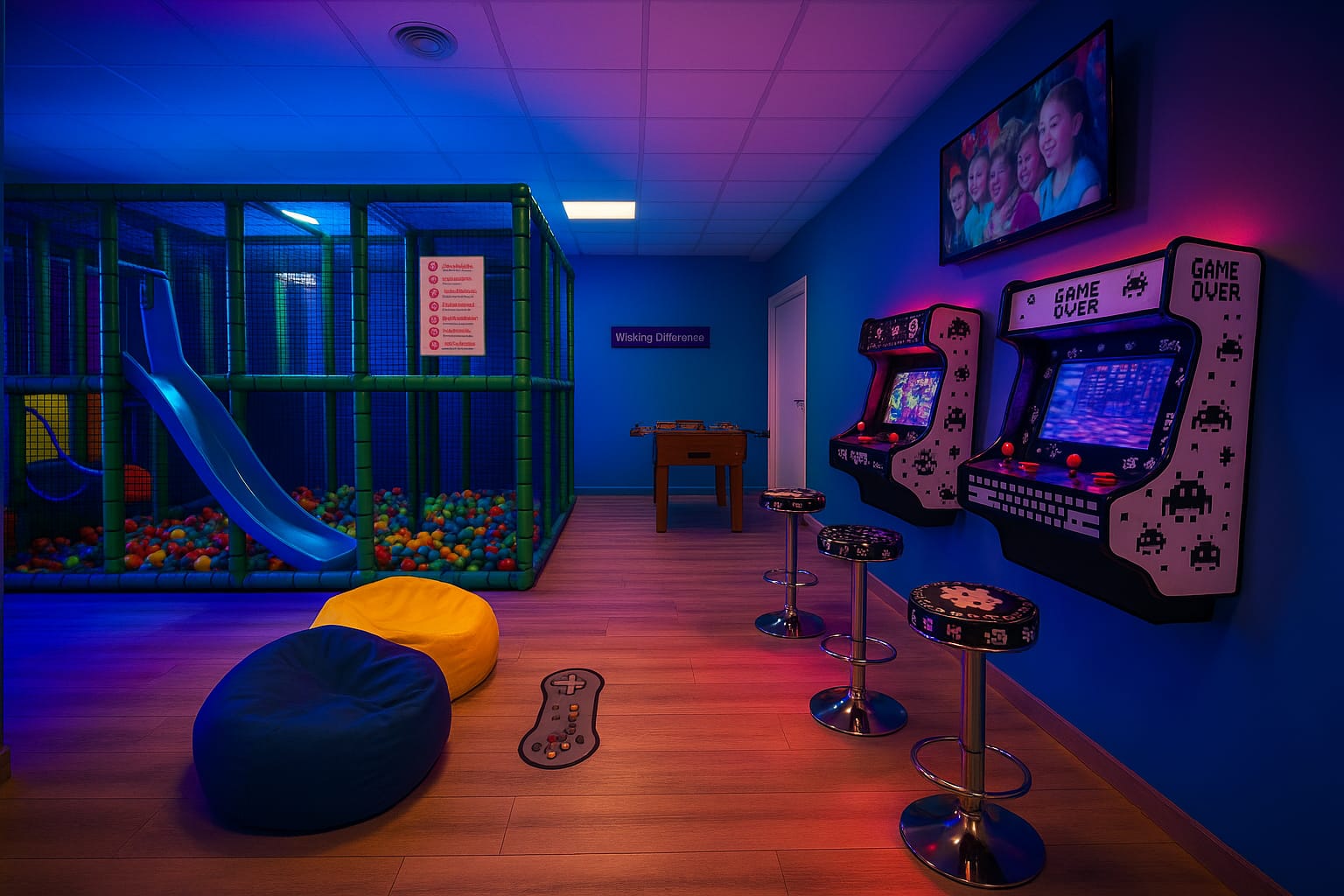 parque de bolas y máquinas arcade 1